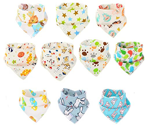 SLOSH Baberos Bebe Recien Nacido Algodon Bebé Niña Niño Unisex 0-36 meses Baberos Bandanas