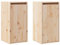 vidaXL 2X Wandschrank Hängeschrank TV Schrank Holzschrank TV Möbel Regal Aufbewahrung Wohnzimmer Bücherschrank 30x30x60cm Massivholz Kiefer