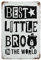 Metall-Blechschild Best Little BRO in The World, Vintage-Stil, Blechposter, Wanddekoration, Landküche, Zuhause, Garage, Dekoration, 30,5 x 20,3 cm