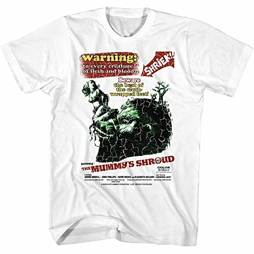 nicai Hammer Horror The Mummy's Shroud Adult T Shirt 3XL Black