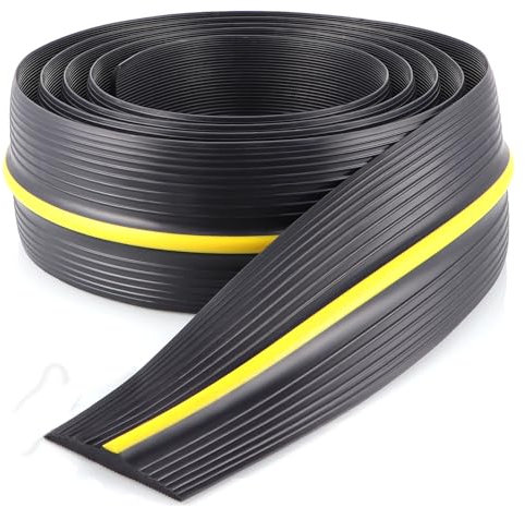 Skelang Joint de seuil pour porte de garage 3m, seuil d'étanchéité en caoutchouc, joint porte garage pour les bas de porte basulante ou standard