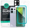 Ibywind 2 Piezas Protector Pantalla para Xiaomi Redmi Note 13 Pro 5G/Poco X6 5G 6.67+1 Pieza Protector Cámara+1 Pieza Protector Trasera Fibra Carbono,Dureza 9H Cristal Templado,Fácil de Instalar