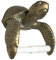 Top Brass Toilettenpapierhalter mit Meeresschildkröte, rustikal, nautisch, Strand, Küstendekoration, Bronze-Grünspan