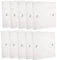 rhinocables - Single Electrical Blanking Cover Plate | 1 Gang White Gloss Finish | Durable Plastic | Universal Fit for Network & Electrical Installations | Includes 2 Screws (10 Pack)