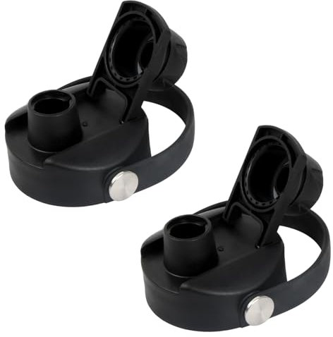 Tapa de boca de paja, 2 tapa de paja para botella de agua de boca ancha Hydro Flask de 12 a 64 onzas, compatible con botella de agua deportiva de 2,29 pulgadas de diámetro de boca