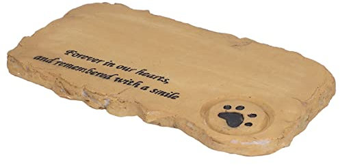 Akozon Kunstharz-Stein-Grab-Gedenkdekoration – Fotorahmen, Garten-Außendekoration, Katzen- und Bettständer für Gedenkstätten, Anpassbare Gravierte Botschaft, Einzigartige Geschenke für