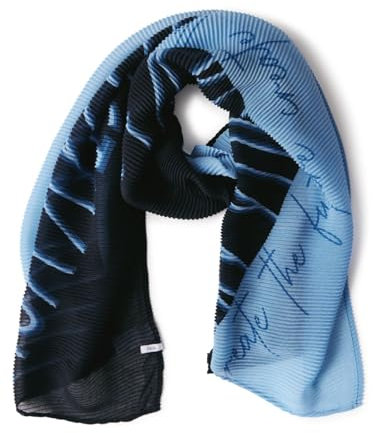 CECIL Damen B572741 Plissée Schal, universal Blue, A