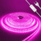 HEGEHE - Striscia LED 220V con on/off, IP65 impermeabile e flessibile, 120 LED/M Striscia LED rosa CRI90+, installazione con nastro biadesivo, può essere tagliata ogni 10 cm [1M]