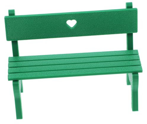 BESPORTBLE Miniaturbank Aus Mini-bankmodell Für Puppenhausmöbel Miniatur-sandtisch Dekoration Mikro-landschaftsstuhl Puppenhauszubehör Mini-möbel Accessoire