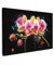 MuchoWow© Bild auf Leinwand Groß 120x80 cm XXL Schlafzimmer Bilder Badezimmer Wand Deko Wohnzimmer Modern Wanddeko Bilderwand Geschenk Orchidee - Graffiti - Bunt - Blumen - Abstrakt