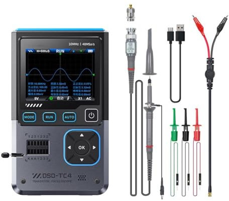 divuukyi DSO-TC4 Oscilloscope numérique multifonctionnel de 7,1 cm avec couplage et capacités de mesure automatique