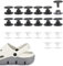 Botones de Remaches para Crocs, Zapatos pop Remaches Reparación y Decoración, 16 mm Botones de Presión de Plástico Cierres con Agujero a Presión, Plástico Tornillo Cierres Compatible con Crocs, 20 Uds
