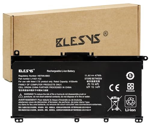 BLESYS Batterie pour HP Laptop 15-da0xxx 15-da0010nf 15-da0037nf 15-da0044nf 15-da0030nf 15-da0106nf 15-da0017nf 15-da1037nb 15-da0025nf 15-da0070nf 15-da0008nf 15-da0042nf 15-da0102nf 15-da1xxx