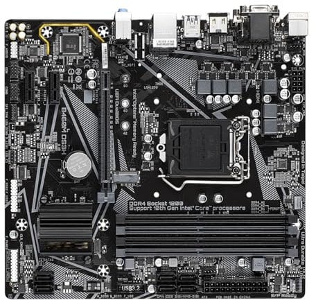Computer Motherboards Fit For GIGABYTE B460M DS3H Motherboard LGA 1200 Intel H470 Micro-ATX Mainboard With M.2, SATA 6Gb/s, USB 3.2 Gen 1, Smart Fan 5