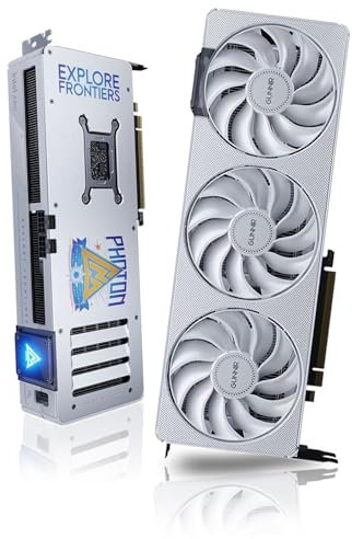 GUNNIR Intel Arc B580 Photon OC Carte graphique 12 Go GDDR6 2850 MHz Triple-Fan noire, 192 bits, PCIe 4.0, HDMI/DP, prise en charge 4K, jeu milieu de gamme et création de contenu (B580 Photon 12 Go