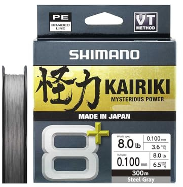 Line Kairiki 8+ - 300m 0.20mm 16.0kg Grey