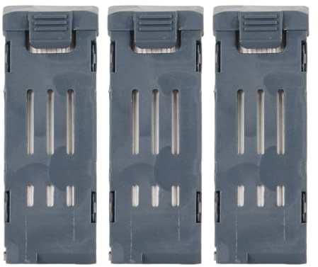 Annadue Batterie au Lithium UAV 3.7V 600mAh, Batterie de Drone télécommandé Haute capacité avec Boîtier en Plastique, pour E58 E68 JY109 998PRO