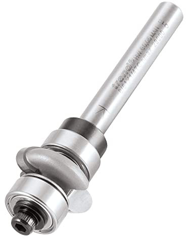 Trend Professional Double Guided Sunk Bead Router Cutter, 1/4 Inch Shank, 19.1mm Cut Diameter, 6.4mm Cut Length, 3.2mm Radius, 8/51X1/4TC