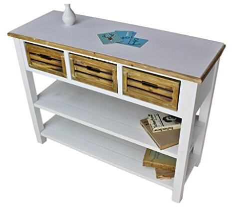 elbmöbel Anrichte Konsole Sideboard weiß braun antik Landhaus Küchentisch NEU MDF Holz
