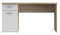 FORTE Net 106 Schreibtisch mit 1 Tür und 1 Schublade, Holzwerkstoff, Sonoma Eiche Dekor kombiniert mit Weiß, B x H x T: 140 x 76.5 x 60 cm