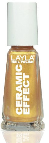 Layla Cosmetics 1243R23-075 Ceramic Effect Nagellack - gold finger, 1er pack (1 x 0.01 l)