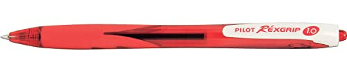 Pack of 3 PILOT REXGRIP BEGREEN Ballpoint Pen with Medium Tip 1.0 mm Red