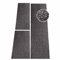 carpet city Teppich Shaggy Hochflor Langflor Einfarbig Dunkel Grau Öko Tex Bettumrandung 2X 80x150 & 1x 80x300