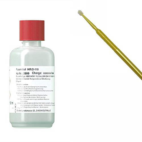 250 ml Flussmittel HR/D-110 No-clean Elektronik-Flussmittel mit 5,8% Feststoff) zum Handlöten, SMD-löten u. Litzenverzinnen, incl. Application-Stick