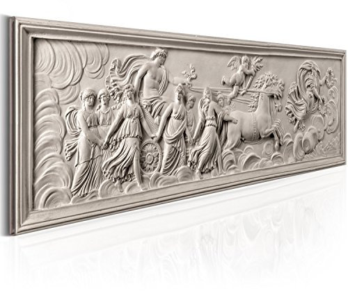 murando - Wandbilder XXL 3D Effekt 150x50 cm 1 tlg - Wand Deko Vlies Leinwand Bilder Groß Wanddeko Wohnzimmer Schlafzimmer Kunstdrucke Panoramabild - Abstrakt Skulptur wie Antikes Rom