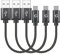 Cellet Short 4 Inch, USB-C Cable, Type-C to USB 3.0 Fast Charging Cord for Power Bank, Battery Case, External Battery Charger use with Note 9/8/5 Galaxy S9/S9 Plus/S8 Nintendo Switch, (3 Pieces)