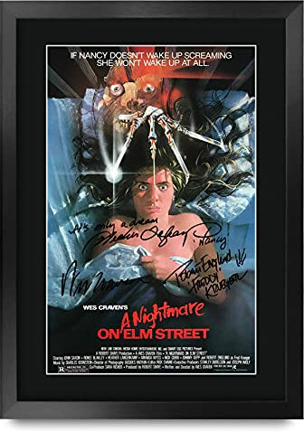 HWC Trading A Nightmare on Elm Street Robert Englund Geschenke Geducktes Signiertes Autogramm Foto für Fans von Film Memorabilien - A3 Gerahmt