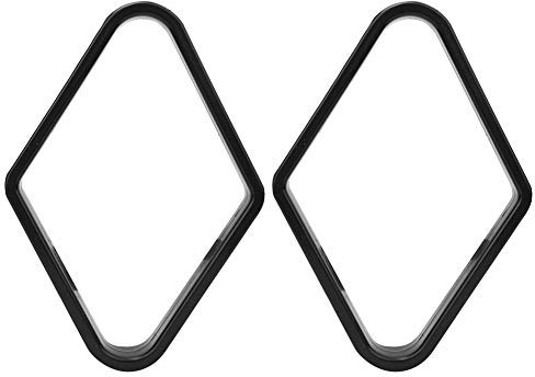 Nunafey Kunststoff Snooker Ball Frame, schwarz strapazierfähiges 9 Ball Billard Ball Rack, Classic für Billard Room Bar