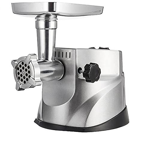 ChengBeautiful Electric Meat Grinder 3000W 220V Electric Meat Grinder Sausage Stuffer Maker Mincer Filler (Color : Silver, Size : One size)