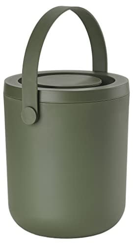 Zone Denmark Circular Bio Mülleimer, Abfallbehälter, Durchm. 16 cm, Höhe 19,5 cm, 3 Liter, Garden Green