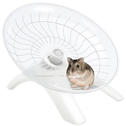 Laufrad für Hamster, Ratte, Maus, Igel, kleine Tiere, Weiß