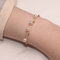 Yienate Tiny Pearl Bracelets Chain Gold Layered Beads Hand Chain Satellite Chains Hand Harness Dainty Slave Bracelets for Women and Girls