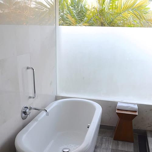 Milchglasfolie Premium weiß matt (2 Jahre GARANTIE) Fensterfolie Blickdicht Sichtschutzfolie Fenster Selbstklebend (61cm x Meterware)