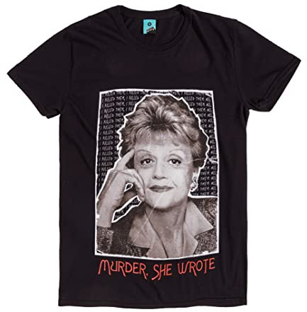 TruffleShuffle Unisex Murder She Wrote T-Shirt Black | Non-Fading | 100% Cotton for 80s TV Fans