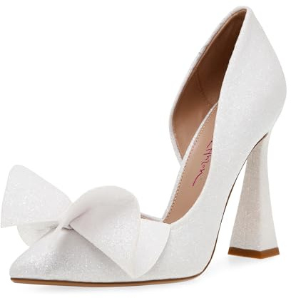 Betsey Johnson Women's Nobble Pump, Ivory, 7.5