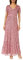 Maya Deluxe Damen Maxi Womens Ladies Embellished Sequin Dress Long Short Sleeve V Neck High Empire Waist A Cut Shiny Prom Wedding Brautjungfernkleid, Desert Rose,