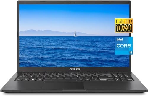 ASUS Vivobook - Computer portatile sottile FHD da 15,6 pollici, Intel Core i5-1135G7 (4 core), 20 GB di RAM, SSD NVMe da 1 TB, tastiera full-size, WiFi, HDMI, Type-C, Win 11 Home, nero, con accessori