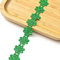 XCSJ 5 Yard 25mm Blumen Spitzenband Spitzenborte Stickerei Dekoband Zierband Borten Bänder Blumenband Gänseblümchen Dekoband Spitzen Spitzenborte Für Hochzeit Deko Handwerk Nähen Deko (Ganz Grün)