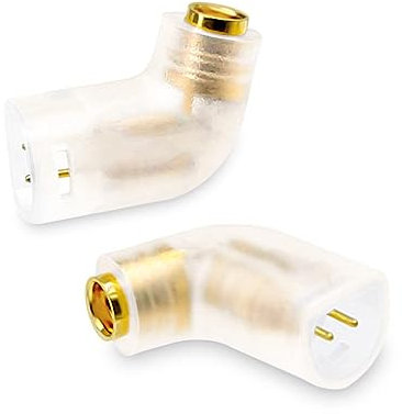 okcsc MMCX Kabeladapter auf 0,75/0,78 QDC 2 Pin Arbeit für MMCX Kabel verbunden mit für ZSN Pro ZS10 Pro NF2u KZ ZSX AS16 CA4 A10 QDC IEMs Stecker Kopfhörer Verlängerungskabel Transparent