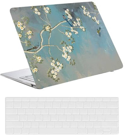 Funda Dura Compatible con MacBook Pro 15 Pulgadas 2015 2014 2013 2012 Modelo A1398 con Pantalla Retina, Plástico Carcasa Delgada Cubierta Protectora & Cubierta para Teclado - Flores