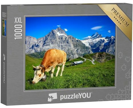 Puzzle 1000 Teile XXL „Aplenpanorama bei Grindelwald First, Schweiz“ – aus der Puzzle-Kollektion Schweiz