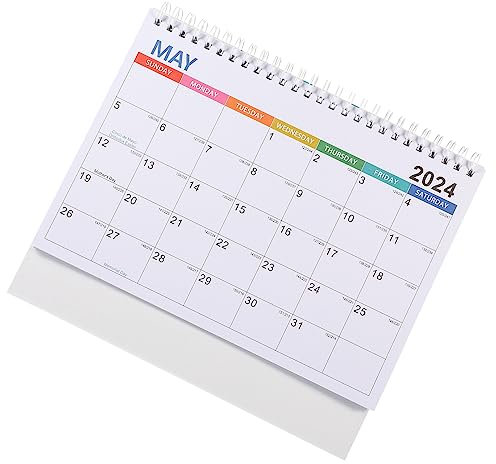 TEHAUX Tischkalender Tischkalender 2024 Ornament Stand-Up-Flip-Kalender Tischkalender Für Die Persönliche Terminplanung
