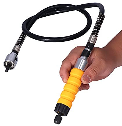 Spacnana Electric Carving Chisel Tool Set with Flexible Shaft, 5 Knives Small Wrench Multi Purpose Engraving Kit for Electric Drill, Grinder, Spacnanavkyis9gp06