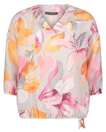 Betty Barclay Damen Schlupfbluse mit Muster Grau/Rosa,42