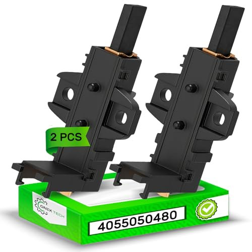 2 Pezzi Spazzole Carbone per Motore Elettrico Lavatrice 38/40 х 13,5 х 5 mm con Codice Originale 405505048/0 4055050480 405505048 per AEG per Electrolux - Garanzia di 5 Anni - ONIX TECH