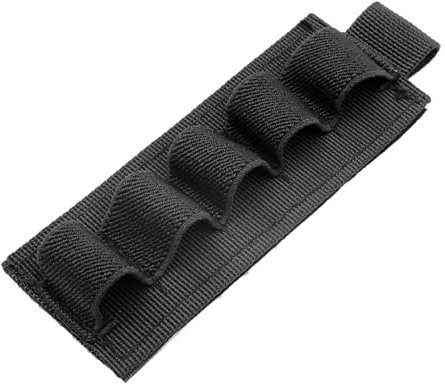 ANSNOW 12Ga Schrotflinten-Patronentasche Paintball-Hinterschaft Handfeuerwaffen-Munitionstasche Taktische Jagdgewehr-Patronenhalterung Für 5 Patronen